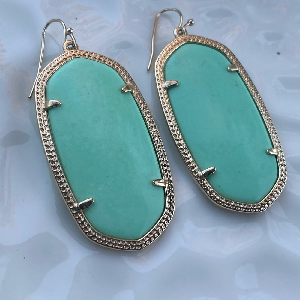 Kendra Scott Mint Green Danielle Earrings